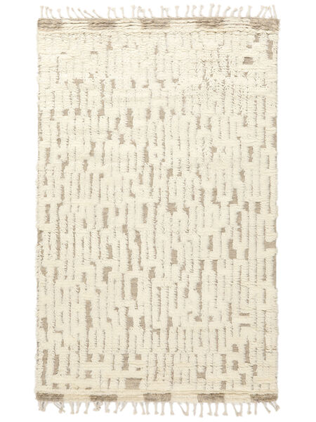  Moroccan Berber - Indo 153X250 Wool Rug Yellow/Beige Small Carpetvista