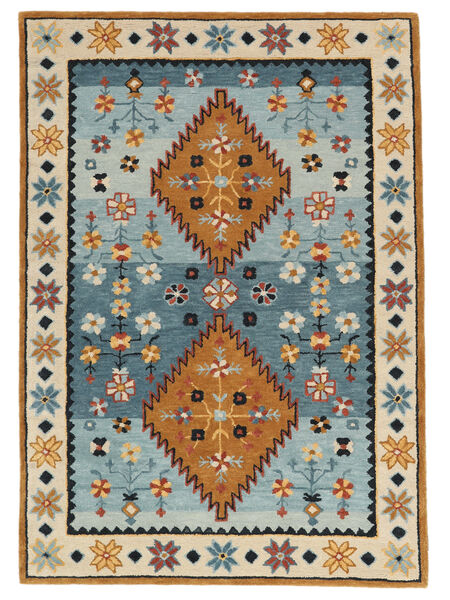 200X300 円形 Samsara 絨毯 - ブルー