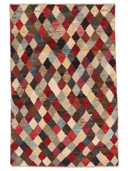  112X171 Moroccan Berber - Afghanistan Teppich Dunkelrot/Braun Afghanistan 