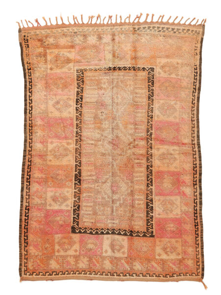 192X278 Berber Moroccan - Mid Atlas Vintage Rug Modern Brown/Orange (Wool, Morocco) Carpetvista