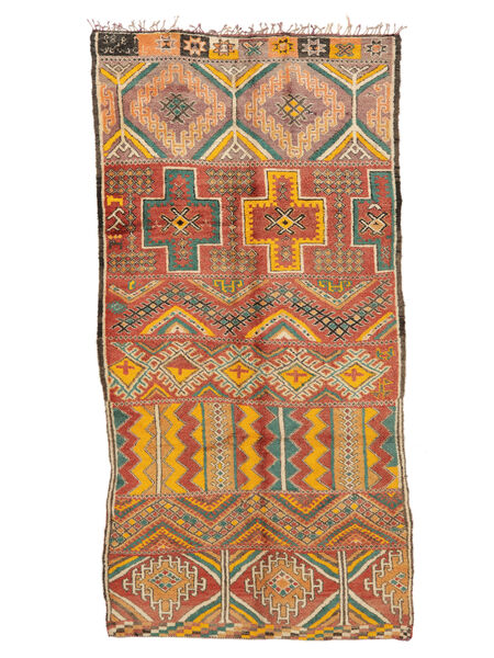  Berber Moroccan - Mid Atlas Vintage 195X386 Wool Rug Carpetvista