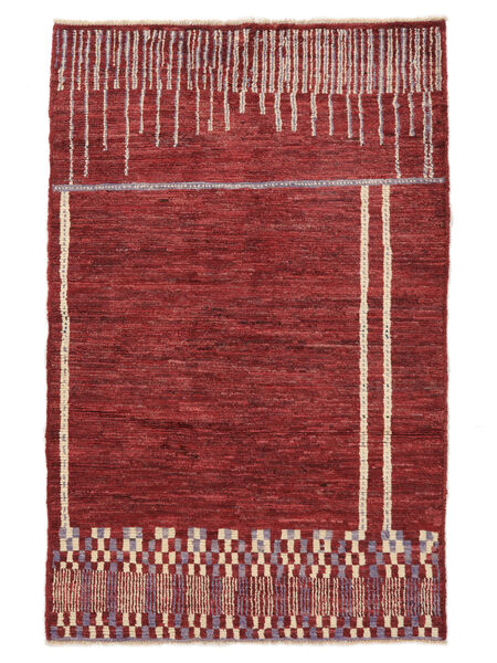  Moroccan Berber - Afghanistan 118X182 Tapete Lã Vermelho Escuro/Castanho Pequeno Carpetvista