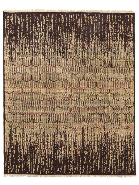  Grass Rug 246X309 Wool Brown/Black Large Carpetvista