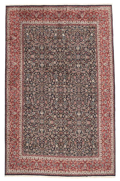 Kerman Fine Teppich 352X543 Dunkelrot/Braun Großer Wolle, Persien/Iran