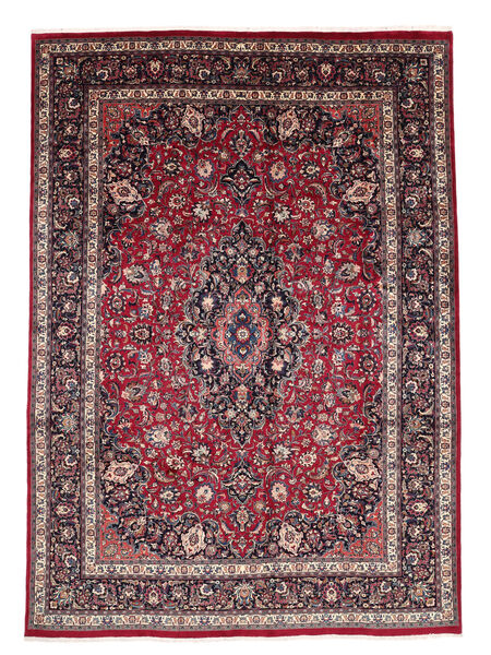 340X488 Alfombra Oriental Mashad Fine Rojo Oscuro/Negro Grande (Lana, Persia/Irán)