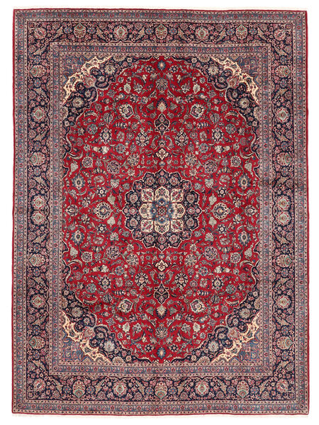 Tapete Oriental Kashan Fine 334X462 Vermelho Escuro/Preto Grande (Lã, Pérsia/Irão)