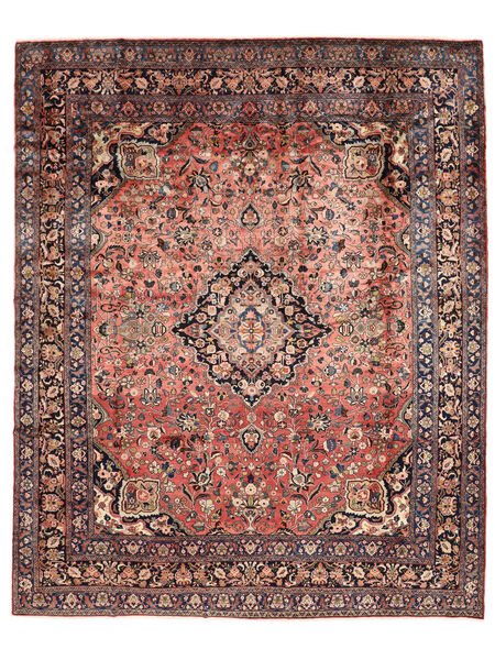 Mehraban Teppich 398X482 Dunkelrot/Braun Großer Wolle, Persien/Iran