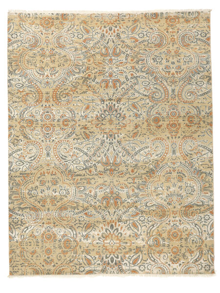 244X312 Contemporary Design Teppich Moderner Orange/Beige (Wolle, Indien) Carpetvista