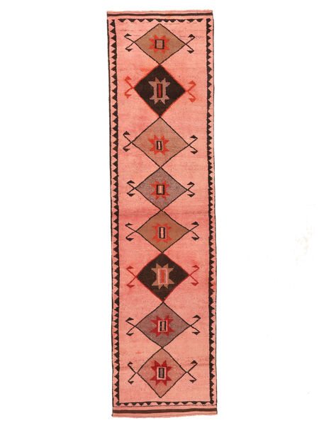  94X352 Herki Vintage Matot Käytävämatto Matto Punainen/Tummanpunainen Turkki Carpetvista