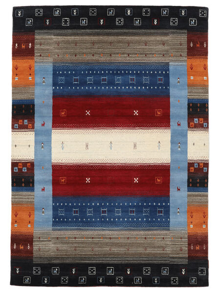 Alfombra Gabbeh Loom 160X230 Negro/Rojo Oscuro (Lana, India)