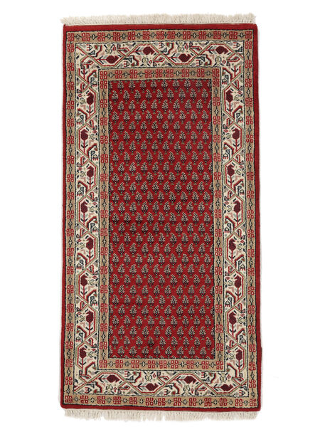 Tapete Oriental Mir Indo 70X140 Vermelho Escuro/Castanho (Lã, Índia)