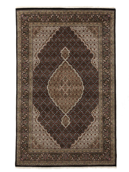 Täbriz Royal Teppich 176X280 Schwarz/Braun Wolle, Indien Carpetvista