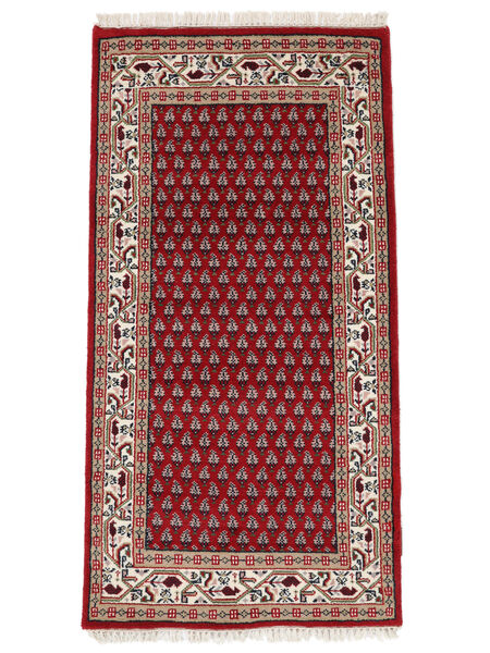Tapis Mir Indo 70X140 Rouge Foncé/Noir (Laine, Inde)