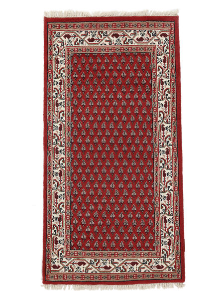 絨毯 Mir インド 70X140 ダークレッド/ブラック (ウール, インド)
