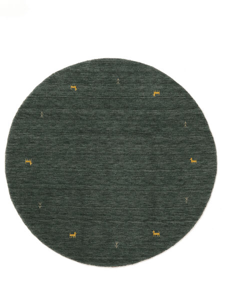  Gabbeh Loom Two Lines Rug Ø 200 Black Carpetvista