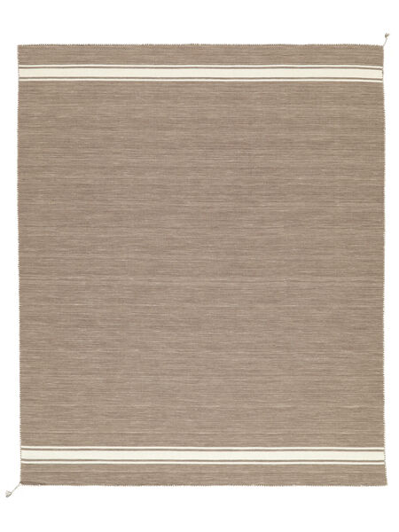 Ernst 250X300 大 ライトブラウン/オフホワイト ウール 絨毯