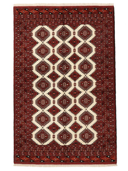  155X239 Turkaman Vloerkleed Zwart/Donkerrood Perzië/Iran Carpetvista