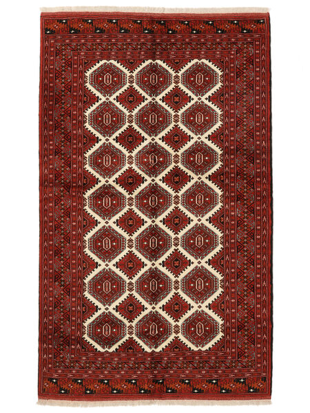 Tapete Persa Turcomano 157X253 Vermelho Escuro/Preto (Lã, Pérsia/Irão)