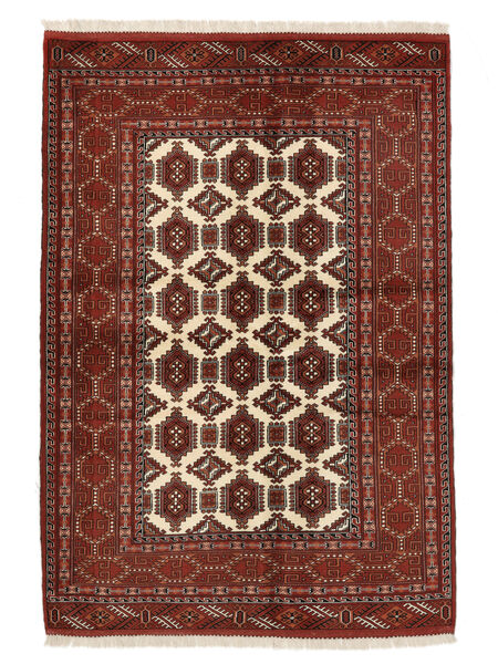  Turkaman Rug 140X202 Persian Wool Dark Red/Black Small Carpetvista