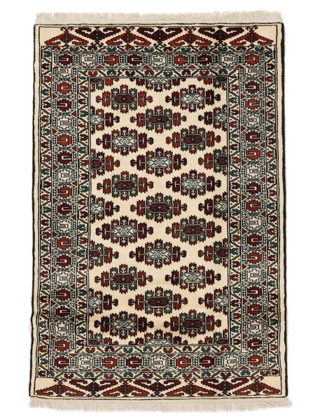 Alfombra Oriental Turkaman 103X152 Negro/Beige (Lana, Persia/Irán)