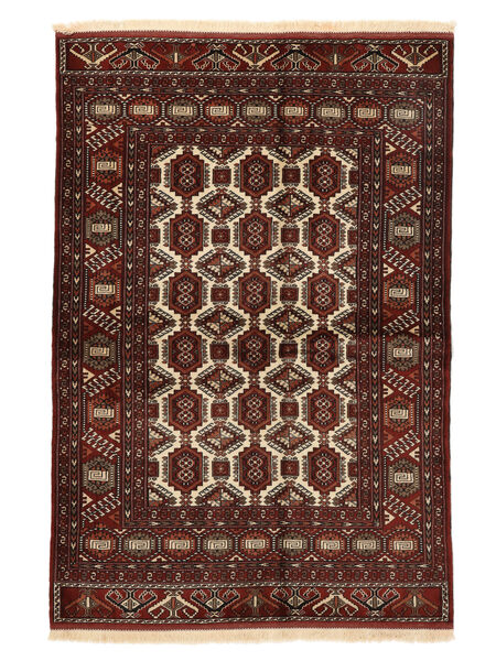  Turkaman Rug 135X200 Persian Wool Black/Brown Small Carpetvista