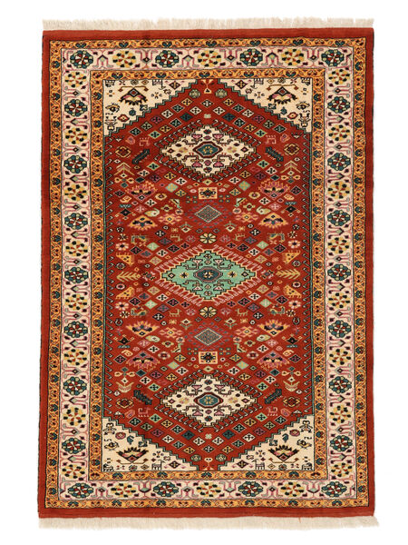 103X148 Χαλι Turkaman Ανατολής Σκούρο Κόκκινο/Καφέ (Μαλλί, Περσικά/Ιρανικά) Carpetvista