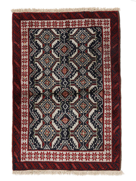 80X118 Alfombra Oriental Belouch Negro/Marrón (Lana, Persia/Irán) Carpetvista