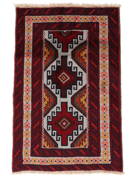  Persisk Beluch Teppe 80X118 Svart/Mørk Rød (Ull, Persia/Iran)