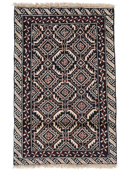  Persialainen Beluch Matot 78X122 Musta/Ruskea Carpetvista