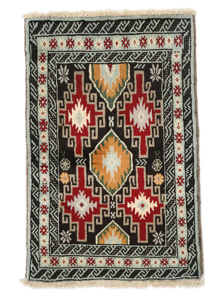 絨毯 オリエンタル バルーチ 78X117 ブラック/グリーン (ウール, ペルシャ/イラン)
