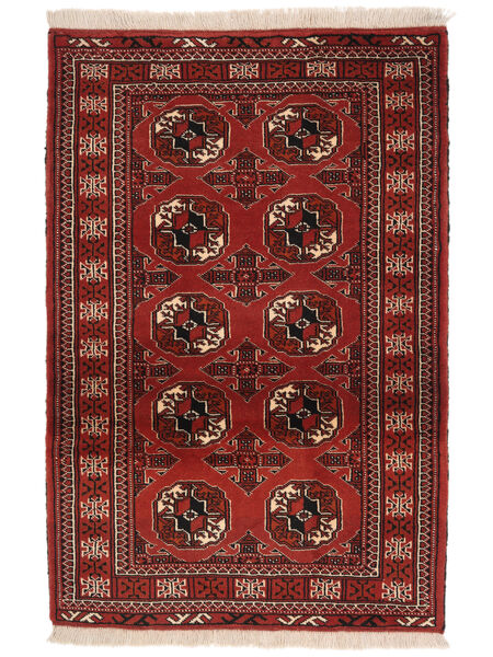  Turkmeński Dywan 83X123 Perski Wełniany Ciemnoczerwony/Czarny Mały Carpetvista