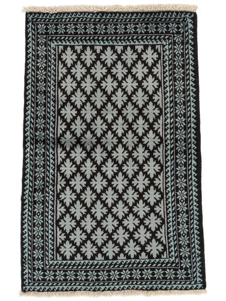  Baluch Rug 81X124 Persian Wool Black/Dark Grey Small Carpetvista
