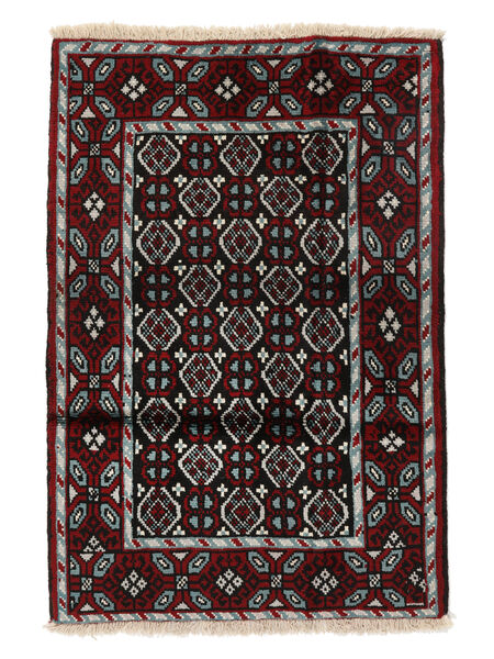  Persischer Belutsch Teppich 80X118 Schwarz/Dunkelgrün Carpetvista