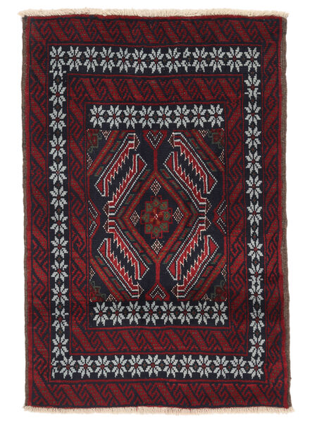 Alfombra Oriental Belouch 79X118 Negro/Rojo Oscuro (Lana, Persia/Irán)