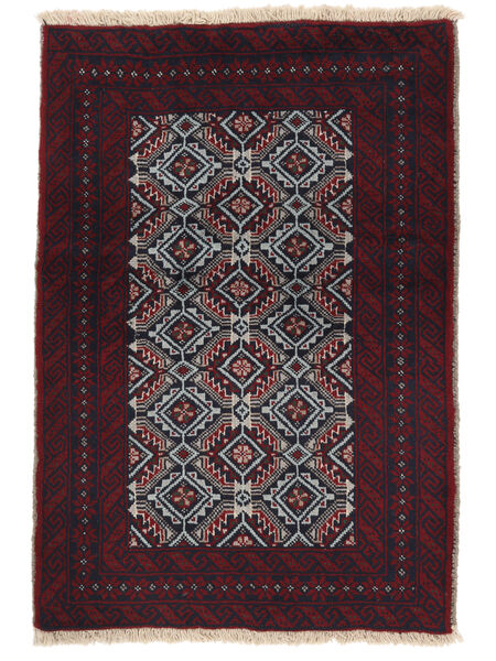 80X116 絨毯 バルーチ オリエンタル ブラック/ダークグレー (ウール, ペルシャ/イラン) Carpetvista
