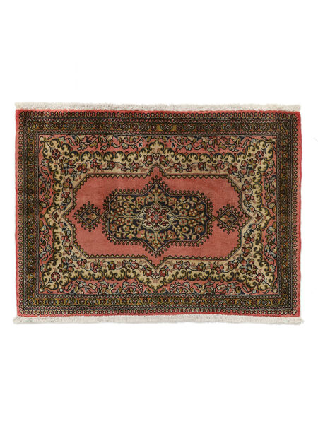 絨毯 ペルシャ サルーク 66X90 ブラック/茶色 (ウール, ペルシャ/イラン)