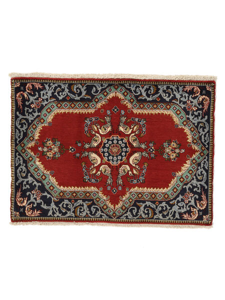 Tapete Oriental Kashan 70X98 Vermelho Escuro/Preto (Lã, Pérsia/Irão)