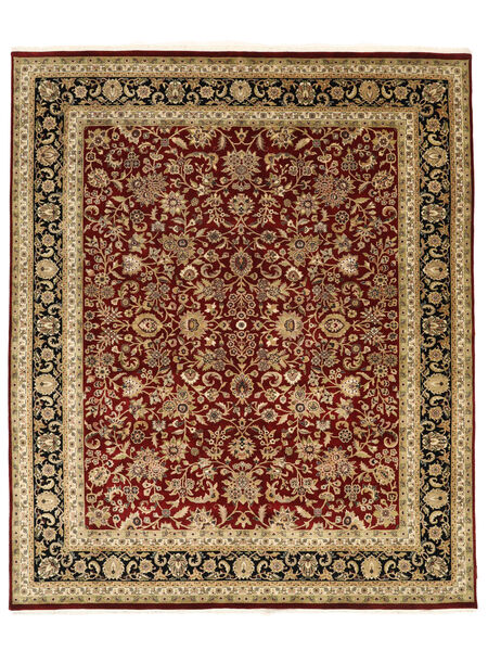 247X295 絨毯 サルーク American オリエンタル 茶色/ブラック (ウール, インド) Carpetvista
