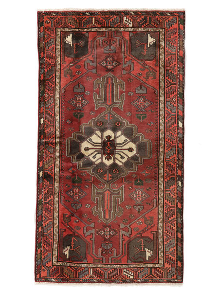 103X191 Tapete Hamadã Oriental Vermelho Escuro/Preto (Lã, Pérsia/Irão) Carpetvista