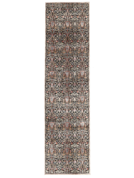  80X350 Floral Petit Gardenia Tapis - Noir/Multicolore 