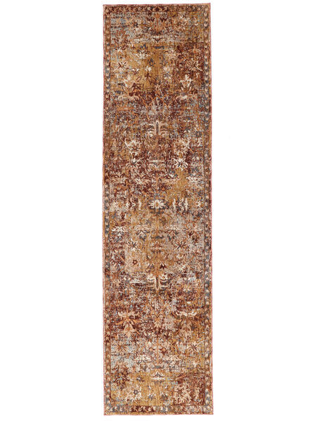  80X350 Omani Rust Red Runner Rug
 Small