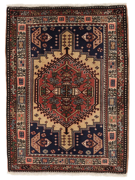 絨毯 ペルシャ アルデビル 73X97 ブラック/茶色 (ウール, ペルシャ/イラン)