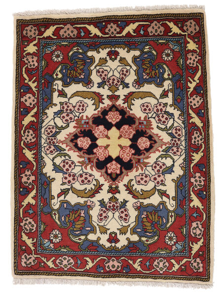 絨毯 アルデビル 74X97 ブラック/ダークレッド (ウール, ペルシャ/イラン)