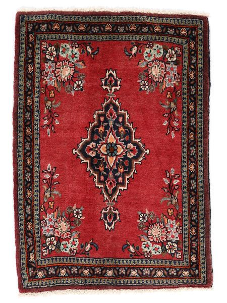 Tapete Oriental Asadabad 65X90 Vermelho Escuro/Preto (Lã, Pérsia/Irão)