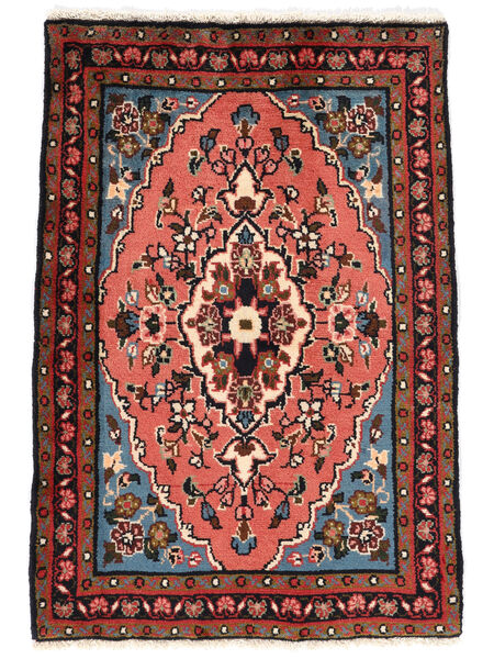  Persialainen Mehraban Matot 66X95 Musta/Tummanpunainen Carpetvista