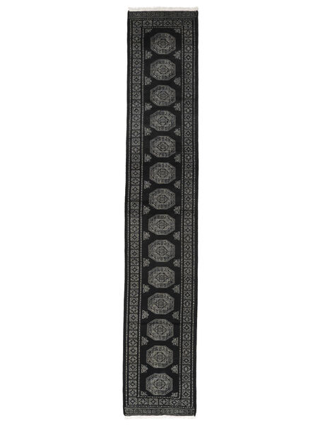 러그 오리엔탈 파키스탄 보카라 3Ply 80X453 복도용 러너
 검정색/진한 회색 (울, 파키스탄)