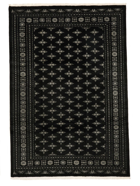 205X300 絨毯 パキスタン ブハラ 3Ply オリエンタル ブラック (ウール, パキスタン) Carpetvista