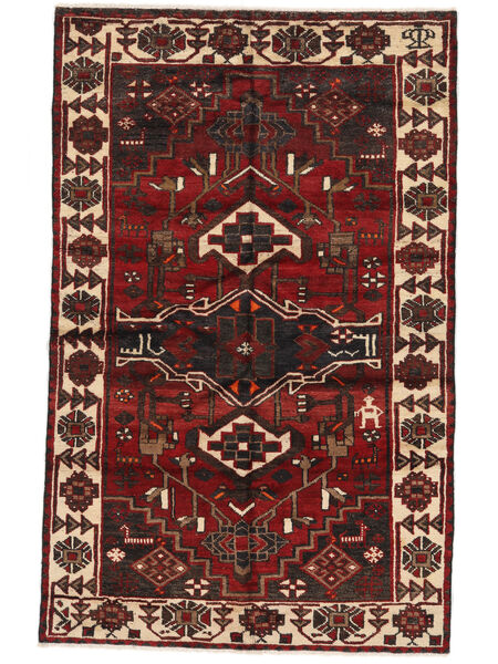  Orientalischer Lori Teppich 159X250 Schwarz/Dunkelrot Wolle, Persien/Iran Carpetvista