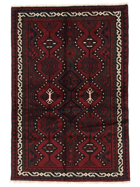  Lori Χαλι 133X200 Περσικό Μαλλινο Μαύρα/Σκούρο Κόκκινο Μικρό Carpetvista