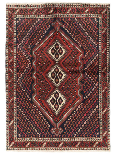  Persian Afshar Shahre Babak Rug 147X207 Black/Dark Red (Wool, Persia/Iran)
